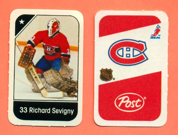 1982 Post Mini Cards #232-Richard Sevigny