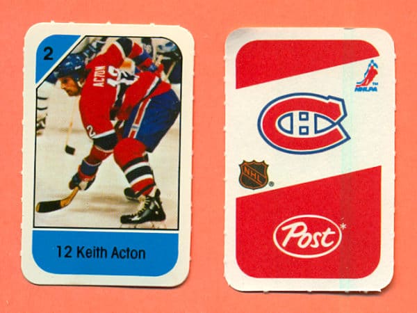 1982 Post Mini Cards #236-Keith Acton