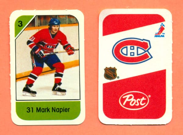 1982 Post Mini Cards #240-Mark Napier