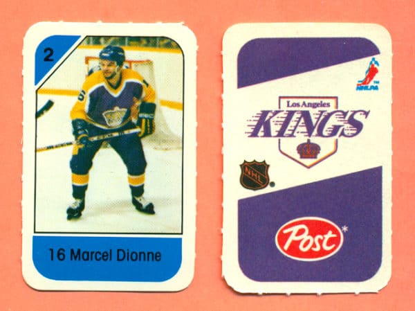 1982 Post Mini Cards #252-Marcel Dionne