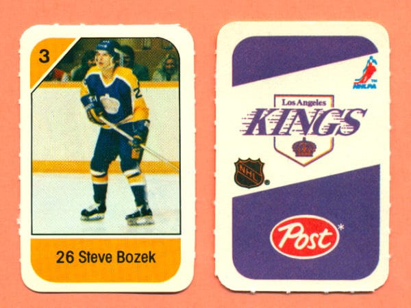 1982 Post Mini Cards #254-Steve Bozek