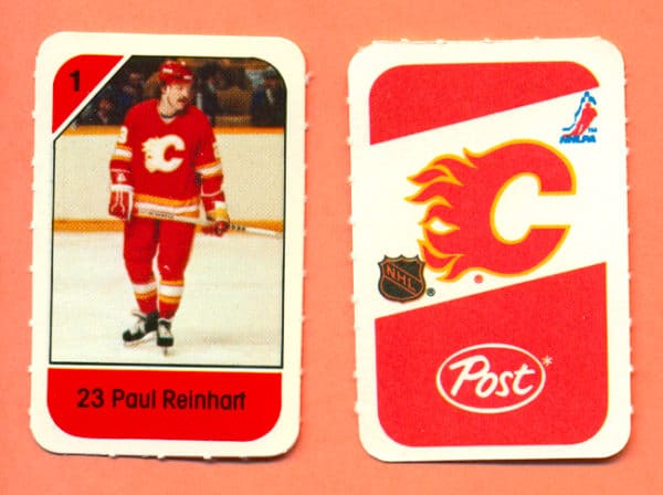 1982 Post Mini Cards #258-Paul Reinhart