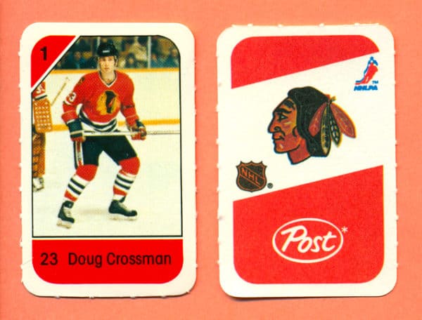 1982 Post Mini Cards #274-Doug Crossman