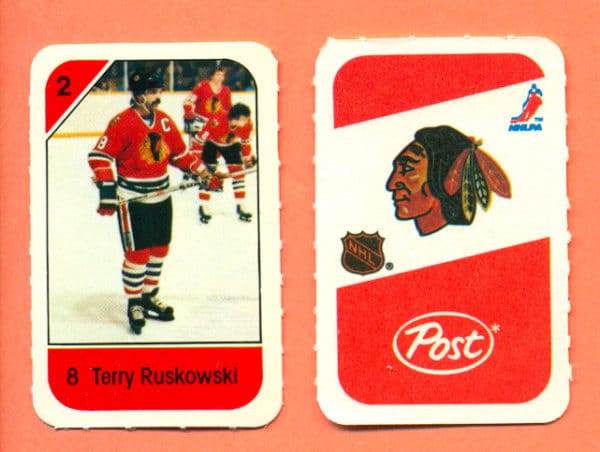 1982 Post Mini Cards #275-Terry Ruskowski