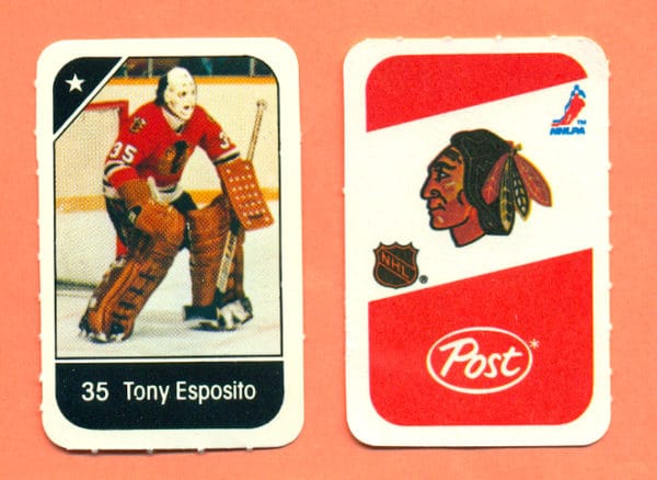 1982 Post Mini Cards #280-Tony Esposito