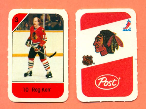 1982 Post Mini Cards #283-Reg Kerr