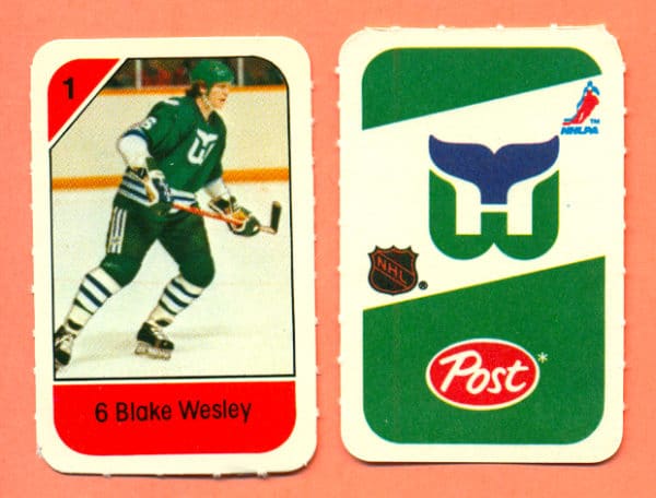 1982 Post Mini Cards #290-Blake Wesley