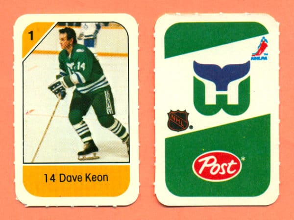 1982 Post Mini Cards #293-Dave Keon