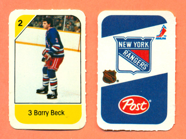 1982 Post Mini Cards #329-Barry Beck