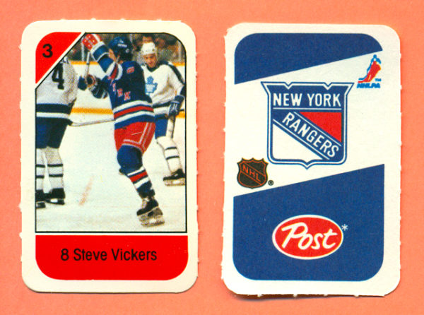 1982 Post Mini Cards #331-Steve Vickers