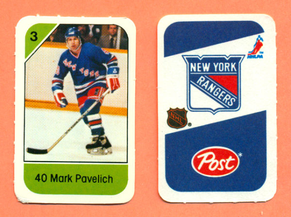 1982 Post Mini Cards #336-Mark Pavelich