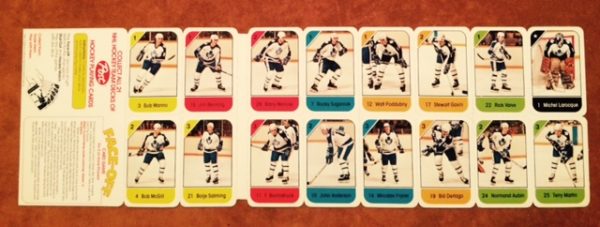 1982 Post Cereal NHL Mini Card Flat Panel Toronto Maple Leafs