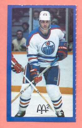 1983 Mcdonald's Oilers #1-Lee Fogolin - NHL Hockey Stickers