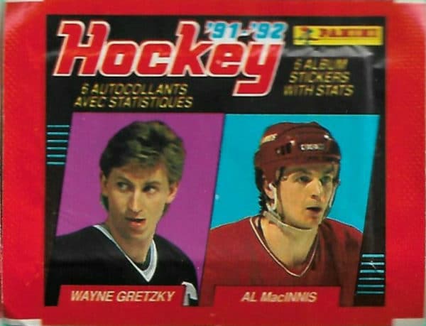 1991 Panini EMPTY (No stickers inside) NHL Gretzky sticker pack