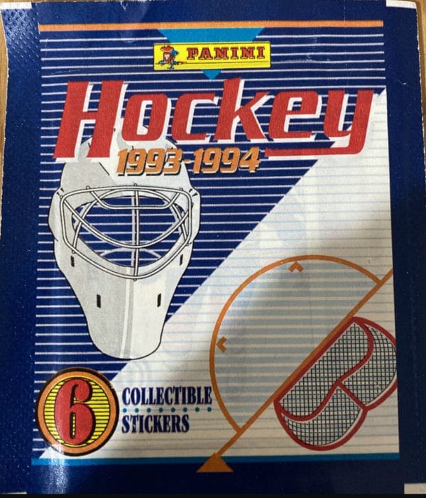 1993 Panini EMPTY (No stickers inside) NHL sticker pack