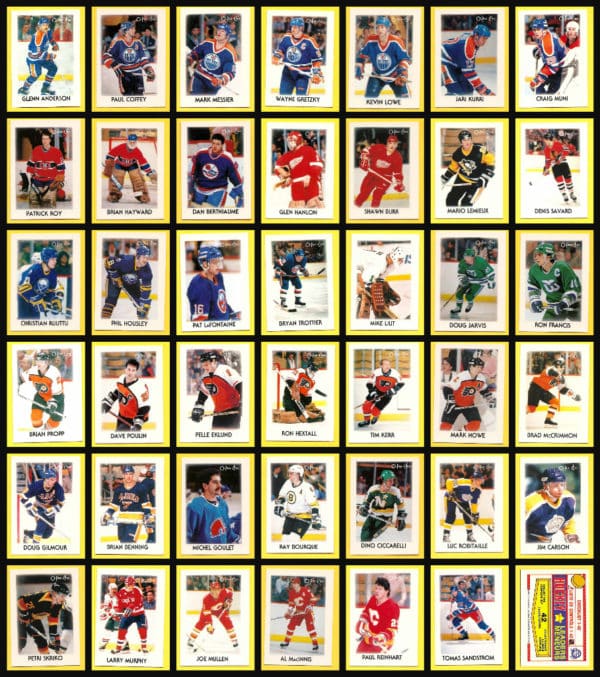 1987 O-Pee-Chee NHL Hockey Mini Card Set of 42 - Image 2