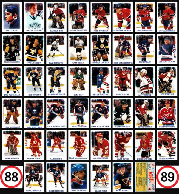 1988 O-Pee-Chee NHL Hockey Mini Card Set of 46 - Image 2