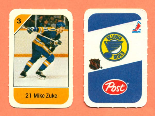 1982 Post Mini Cards #206-Mike Zuke