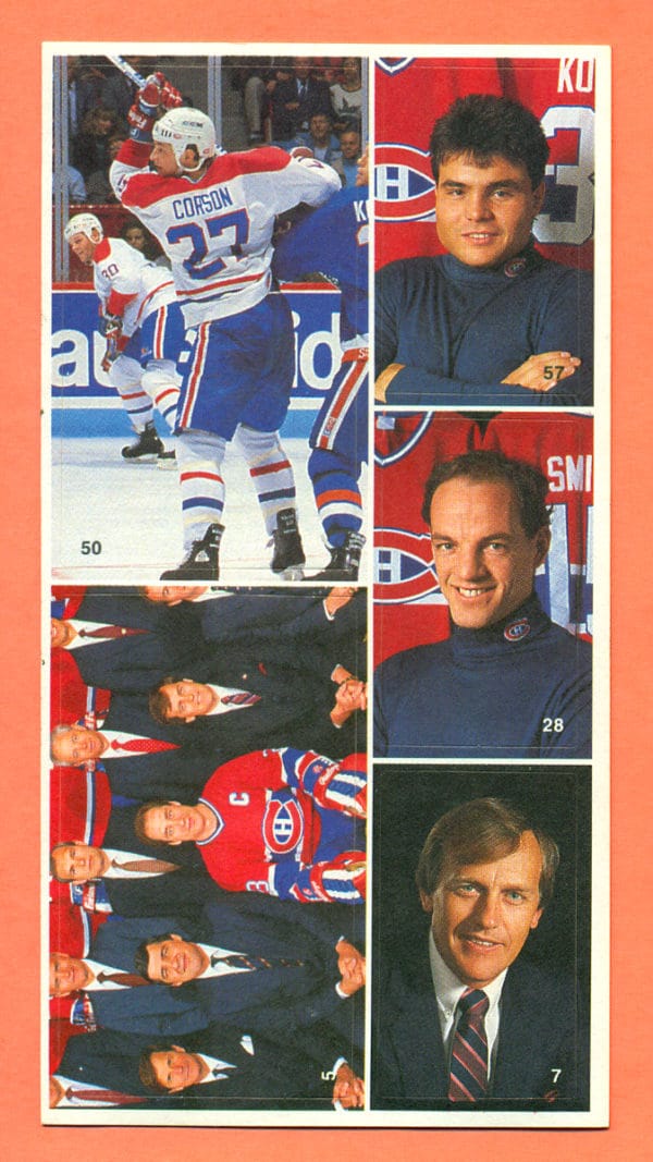 1987 Vachon Canadiens Panel #32 (5057)