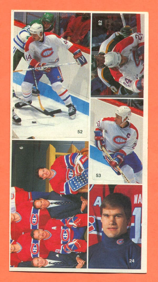 1987 Vachon Canadiens Panel #2 (5282)