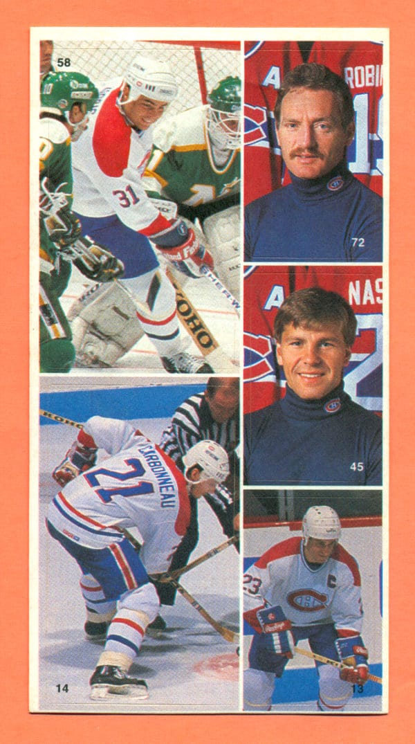 1987 Vachon Canadiens Panel #4 (5872)