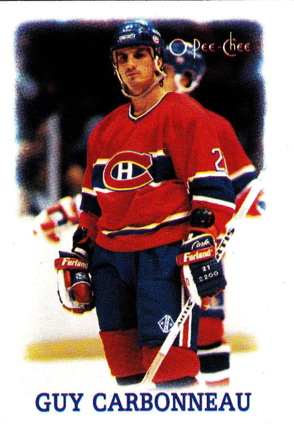 1988 OPC Mini Cards #4-Guy Carbonneau