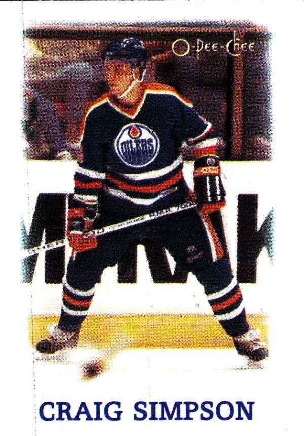 1988 OPC Mini Cards #36-Craig Simpson