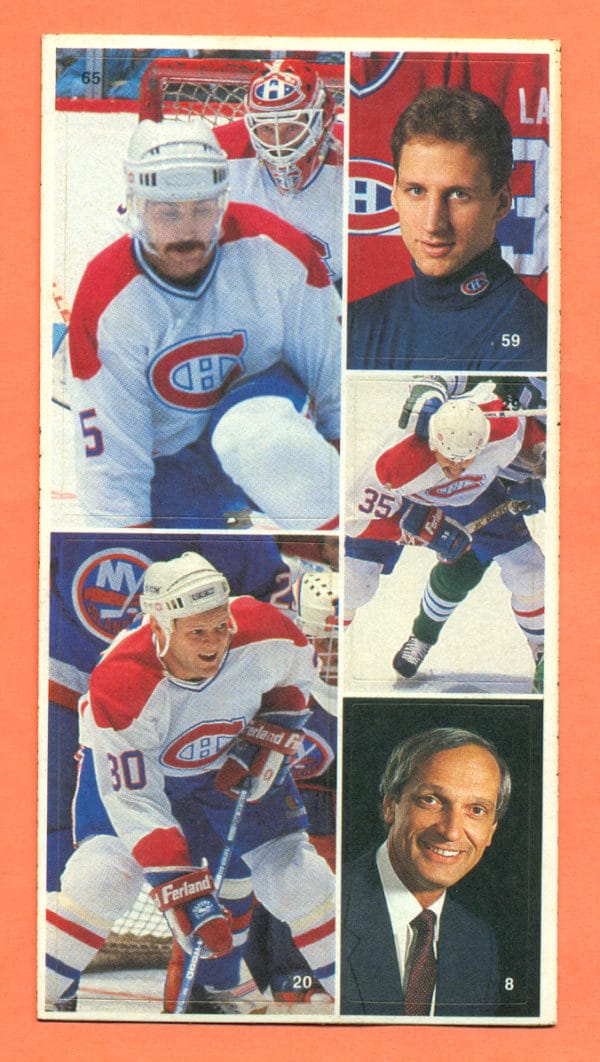 1987 Vachon Canadiens Panel #11 (6559)