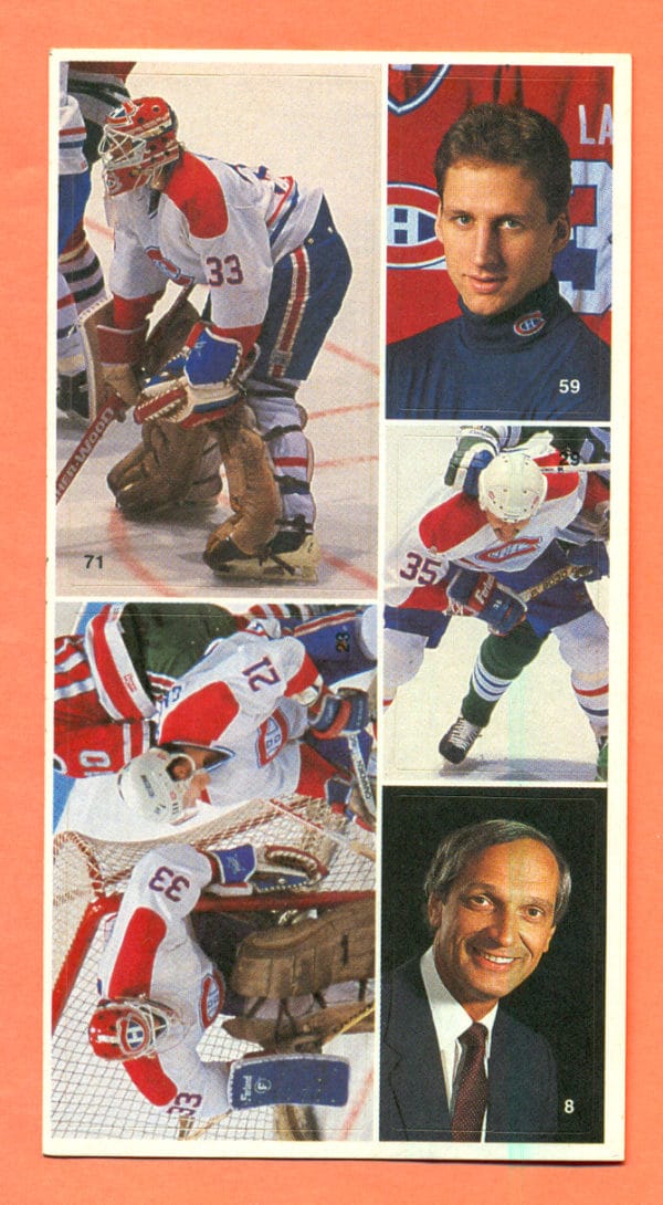 1987 Vachon Canadiens Panel #25 (7159)