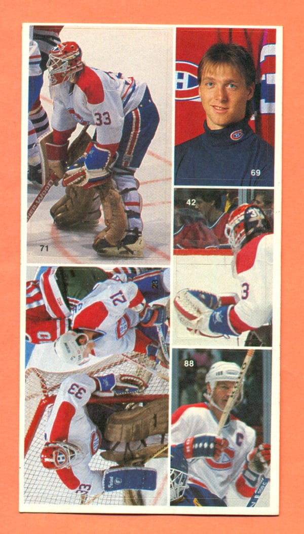 1987 Vachon Canadiens Panel #24 (7169)