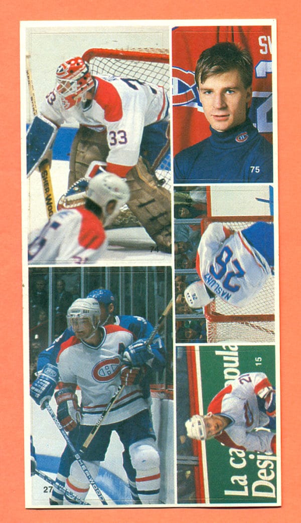 1987 Vachon Canadiens Panel #23 (7475)