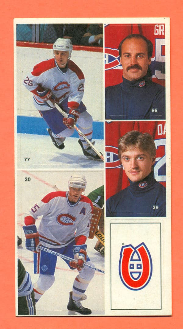 1987 Vachon Canadiens Panel #17 (7766)