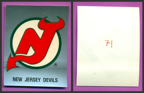 1987 PANINI 1 of 1 PROOF #71- Logo