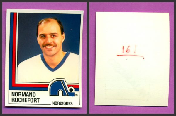 1987 PANINI 1 of 1 PROOF #161-Normand Rochefort