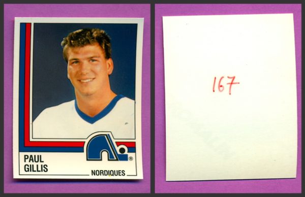 1987 PANINI 1 of 1 PROOF #167-Paul Gillis