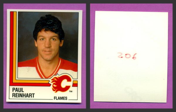 1987 PANINI 1 of 1 PROOF #206-Paul Reinhart