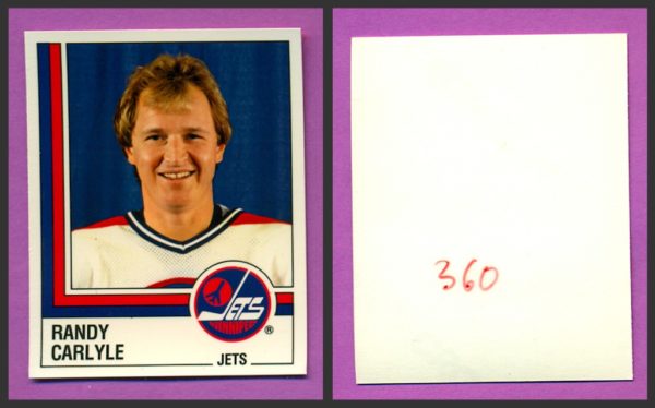 1987 PANINI 1 of 1 PROOF #360-Randy Carlyle