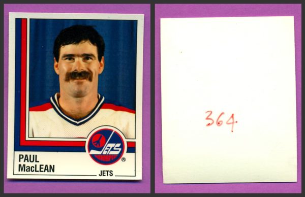 1987 PANINI 1 of 1 PROOF #364-Paul MacLean