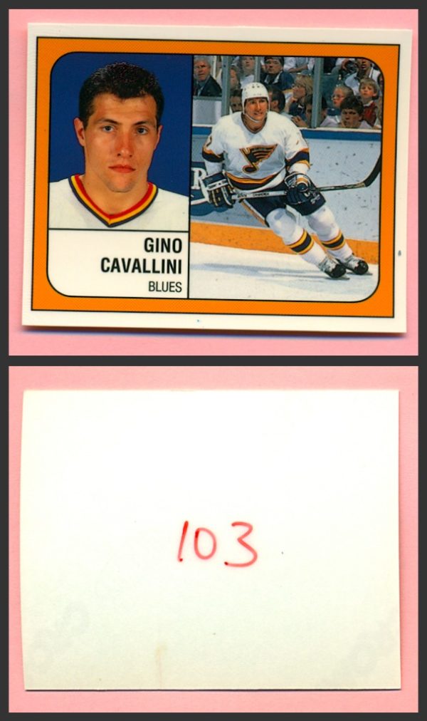 1988 PANINI 1 of 1 PROOF #103-Gino Cavallini