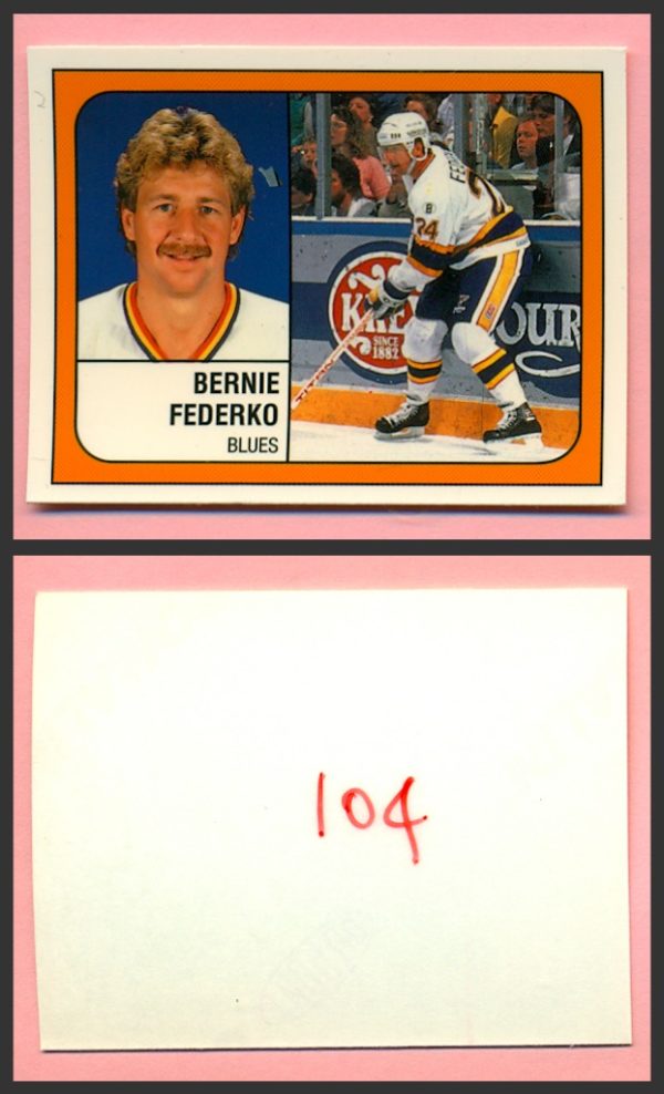 1988 PANINI 1 of 1 PROOF #104-Bernie Federko