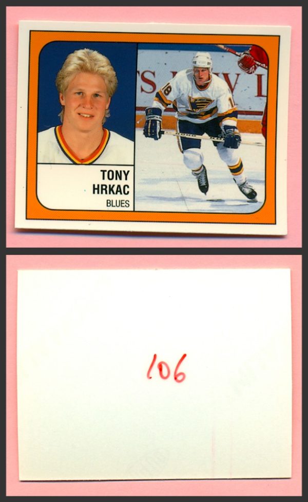 1988 PANINI 1 of 1 PROOF #106-Tony Hrkac