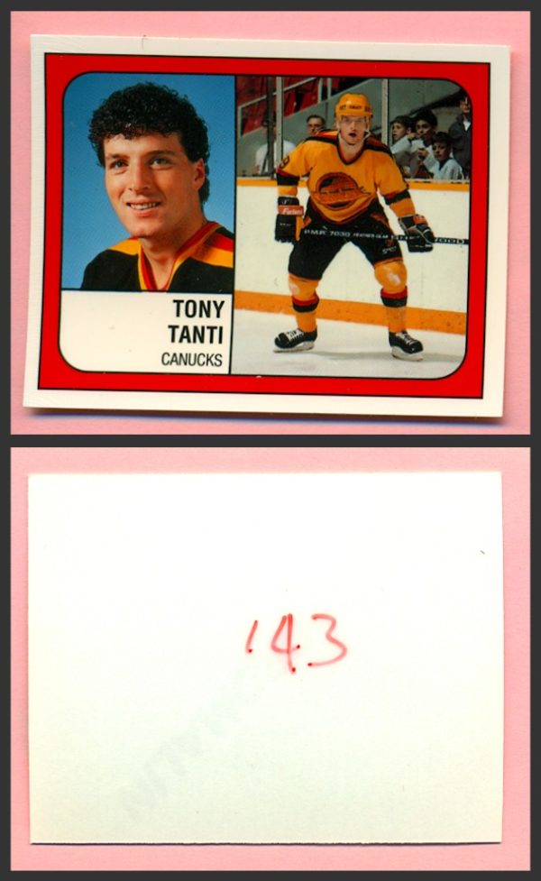 1988 PANINI 1 of 1 PROOF #143-Tony Tanti