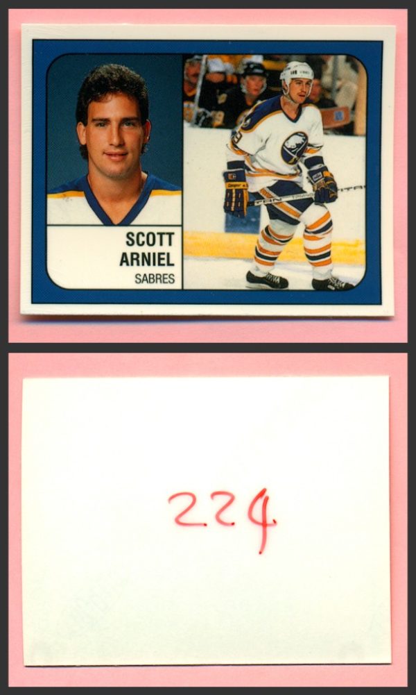 1988 PANINI 1 of 1 PROOF #224-Scott Arniel