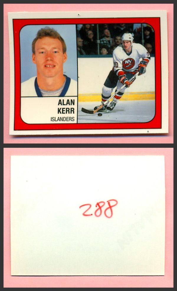 1988 PANINI 1 of 1 PROOF #288-Alan Kerr