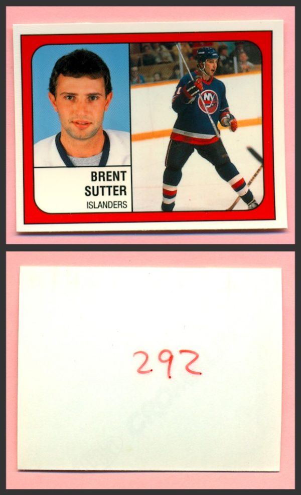 1988 PANINI 1 of 1 PROOF #292-Brent Sutter