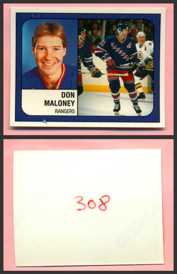 1988 PANINI 1 of 1 PROOF #308-Don Maloney