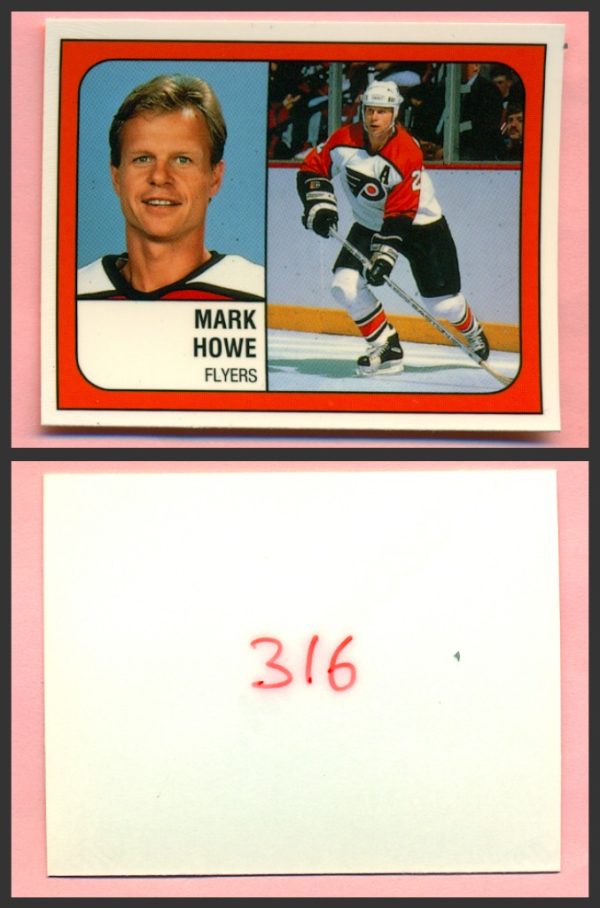 1988 PANINI 1 of 1 PROOF #316-Mark Howe