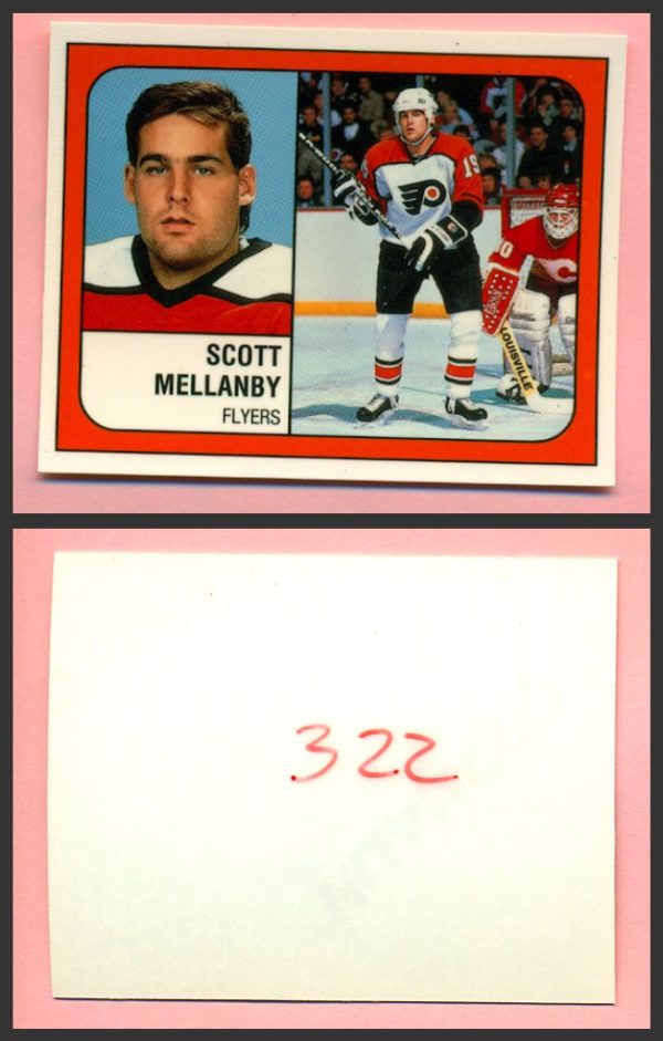 1988 PANINI 1 of 1 PROOF #322-Scott Mellanby