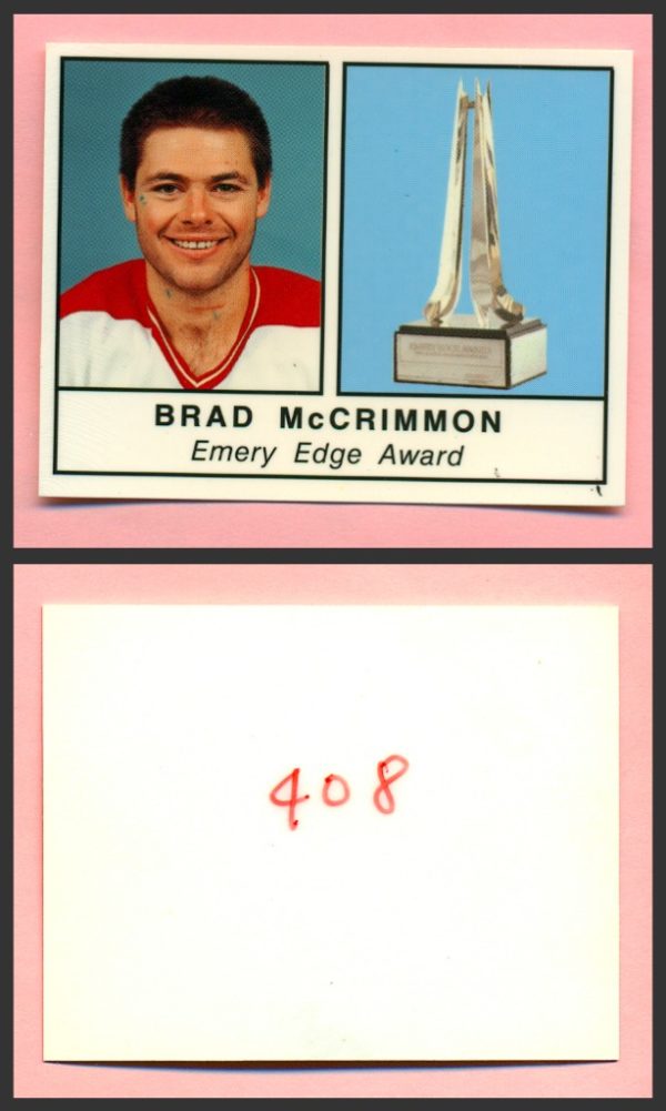 1988 PANINI 1 of 1 PROOF #408-Brad McCrimmon