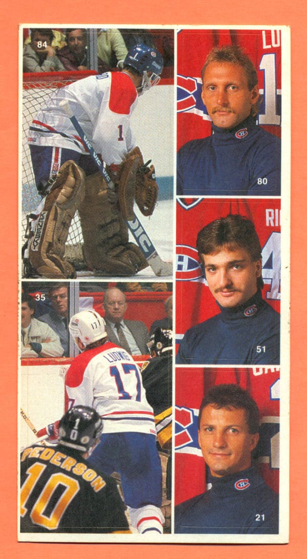 1987 Vachon Canadiens Panel #16 (8480)